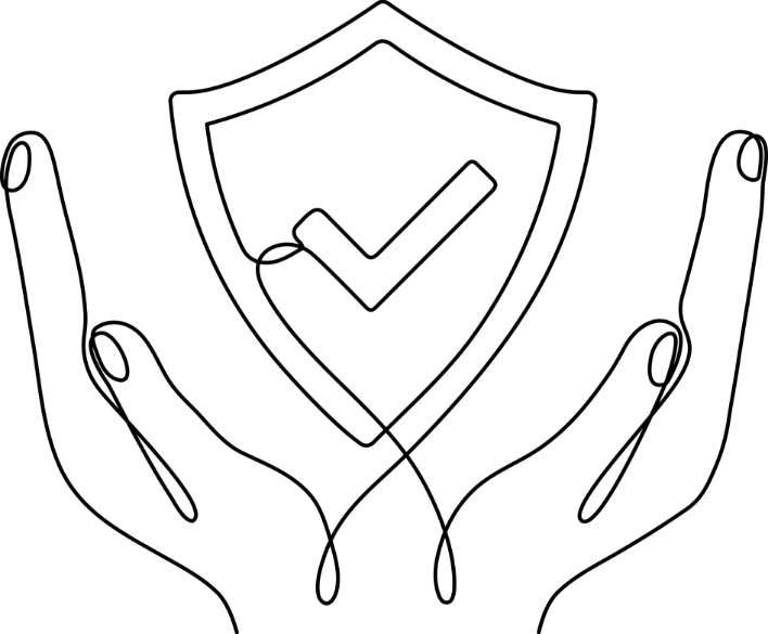 Hand Virtual Line Art