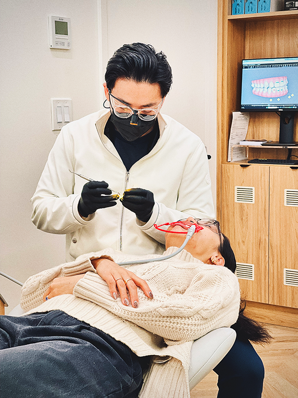 Dr Lin with Patient
