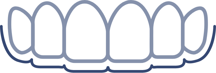invisalign aligners over teeth icon